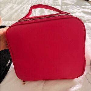 Pink travel cosmetic bag